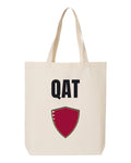 Qatar Soccer Tote Bag 2026 — National Crest Badge | NYC Factory