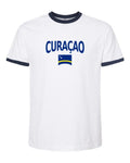 Curaçao Soccer Ringer Tee 2026 — Classic Name & Flag | NYC Factory