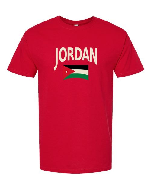 Jordan Soccer Tee 2026 — Classic Name & Flag | NYC Factory