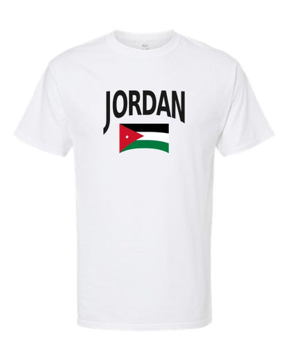 Jordan Soccer Tee 2026 — Classic Name & Flag | NYC Factory