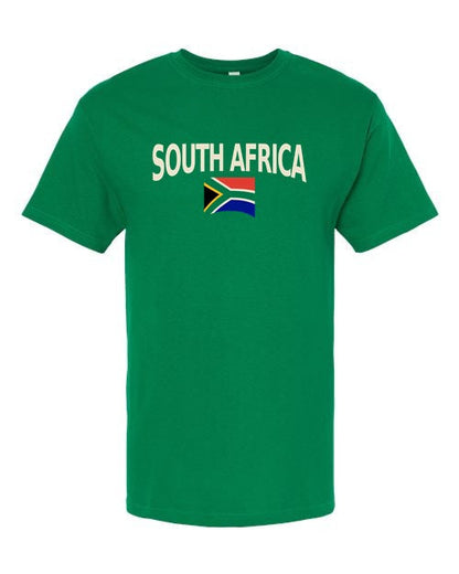 South Africa Soccer Tee 2026 — Classic Name & Flag | NYC Factory
