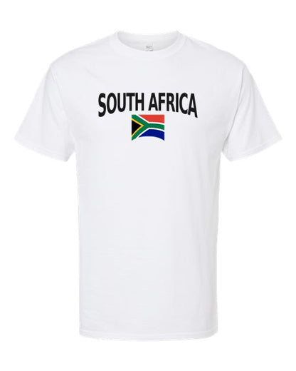 South Africa Soccer Tee 2026 — Classic Name & Flag | NYC Factory