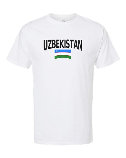 Uzbekistan Soccer Tee 2026 — Classic Name & Flag | NYC Factory