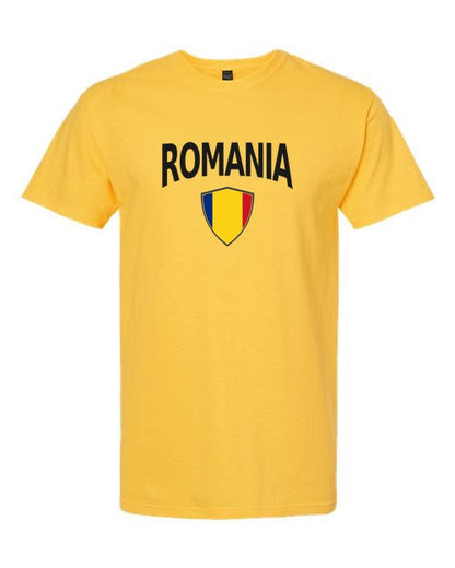 Romania Arched Crest Soccer Tee — NYC Factory