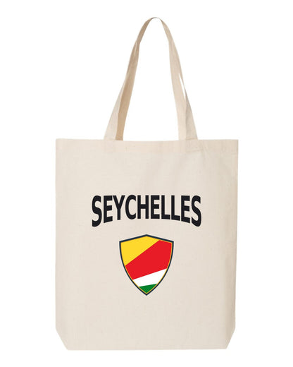 Seychelles Soccer Tote Bag — Arched National Crest | NYC Factory