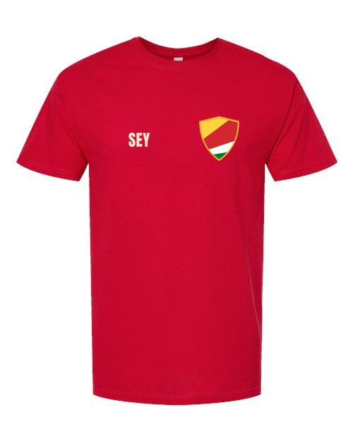 Seychelles Soccer Tee — Retro National Crest | NYC Factory