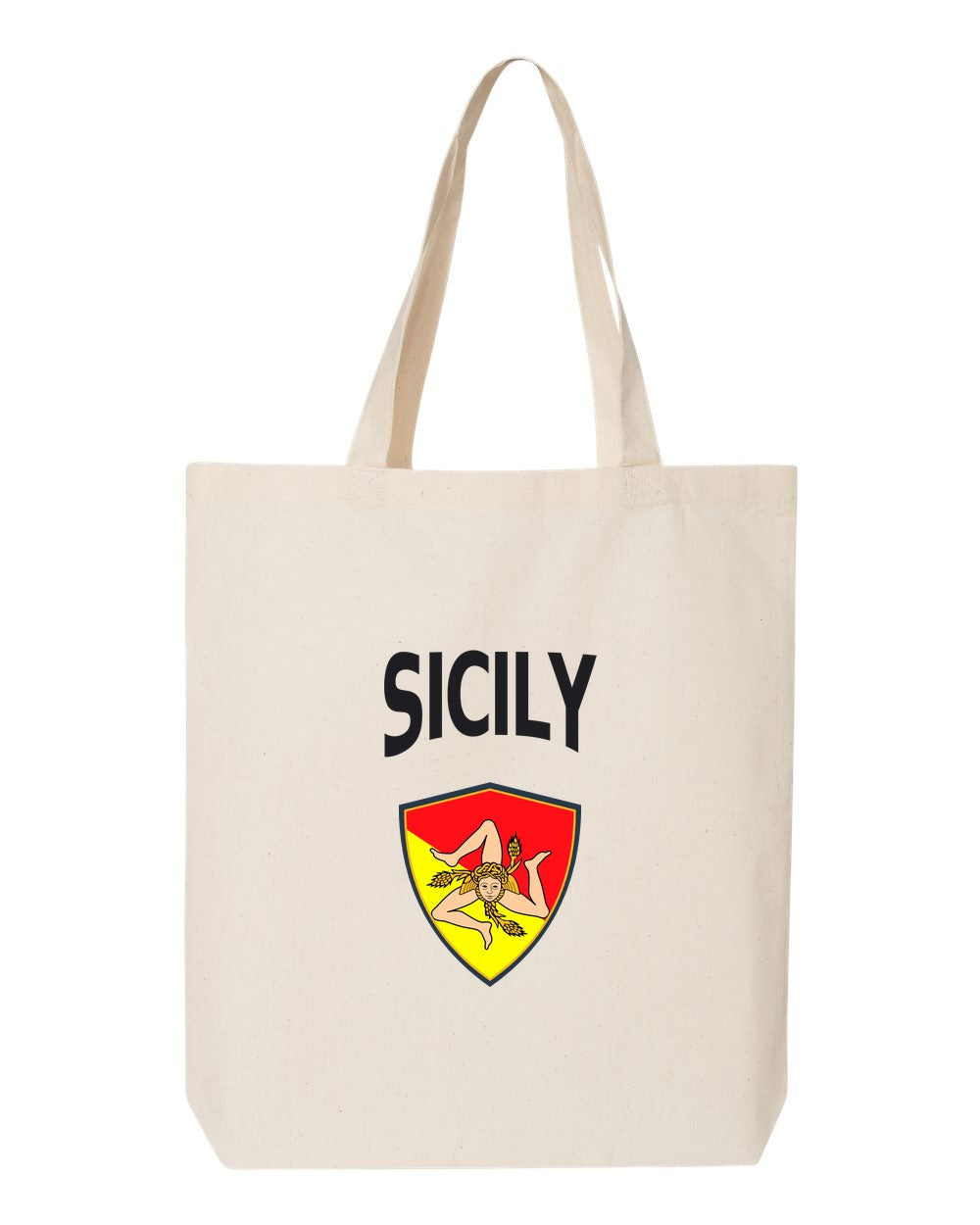 Sicily Soccer Tote Bag — Arched National Crest | NYC Factory
