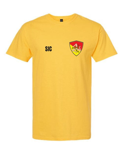 Sicily Soccer Tee — Retro National Crest | NYC Factory