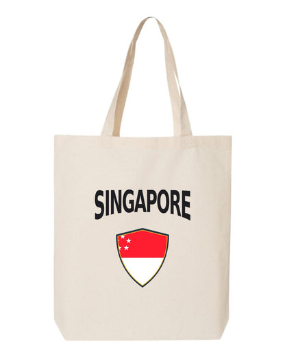 Singapore Soccer Tote Bag — Arched National Crest | NYC Factory