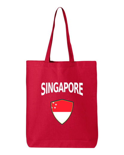 Singapore Soccer Tote Bag — Arched National Crest | NYC Factory