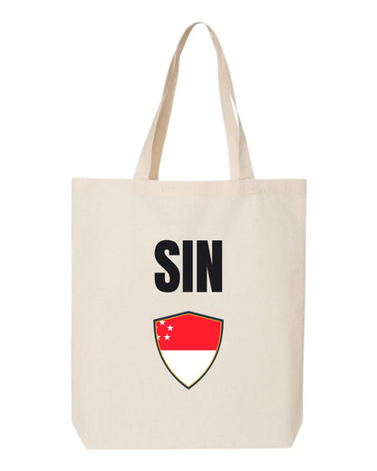 Singapore Soccer Tote Bag — National Crest Badge | NYC Factory