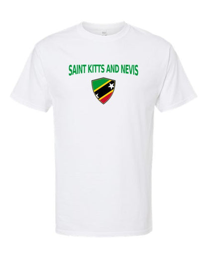 Saint Kitts And Nevis Arched Crest Soccer Tee — NYC Factory