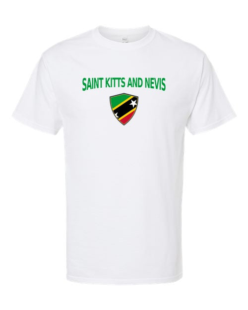 Saint Kitts And Nevis Arched Crest Soccer Tee — NYC Factory