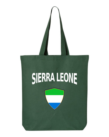 Sierra Leone Soccer Tote Bag — Arched National Crest | NYC Factory