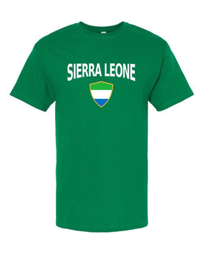 Sierra Leone Arched Crest Soccer Tee — NYC Factory