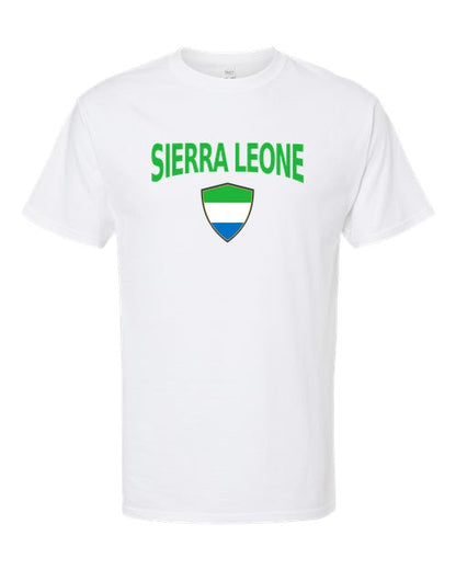 Sierra Leone Arched Crest Soccer Tee — NYC Factory