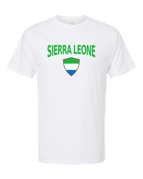 Sierra Leone Arched Crest Soccer Tee — NYC Factory