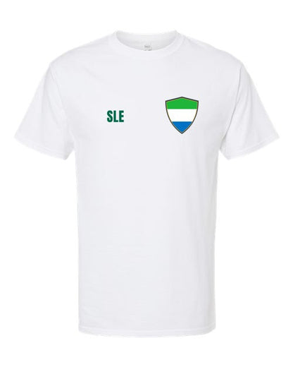 Sierra Leone Soccer Tee — Retro National Crest | NYC Factory
