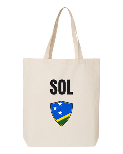 Solomon Islands Soccer Tote Bag — National Crest Badge | NYC Factory