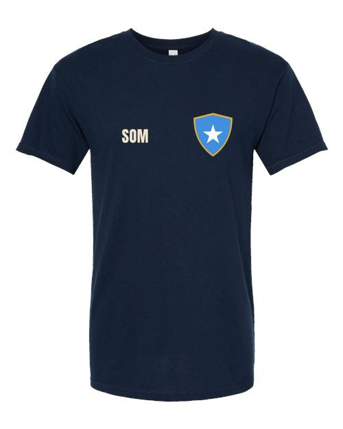 Somalia Soccer Tee — Retro National Crest | NYC Factory