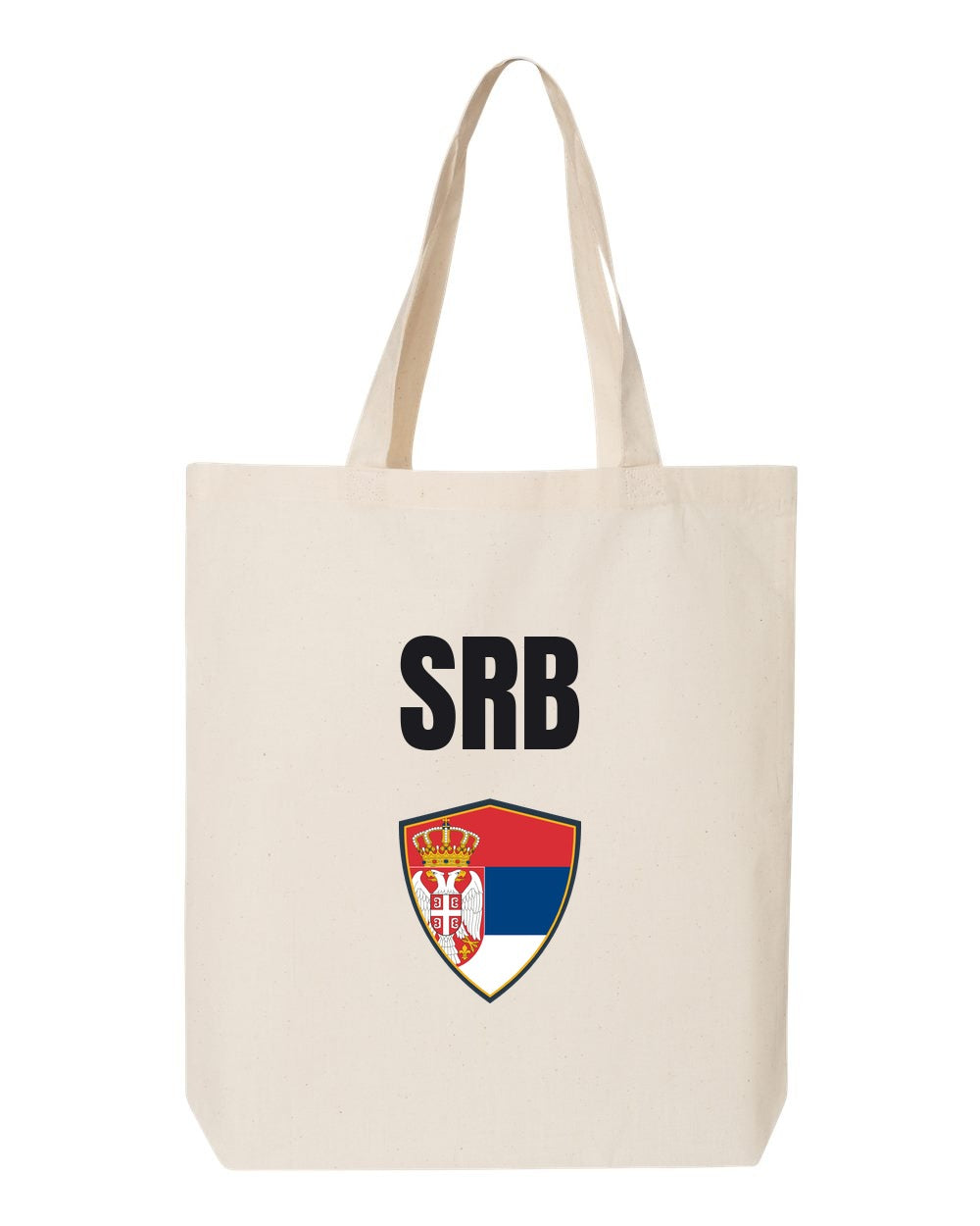 Serbia Soccer Tote Bag — National Crest Badge | NYC Factory