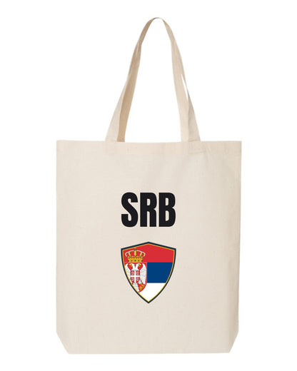 Serbia Soccer Tote Bag — National Crest Badge | NYC Factory