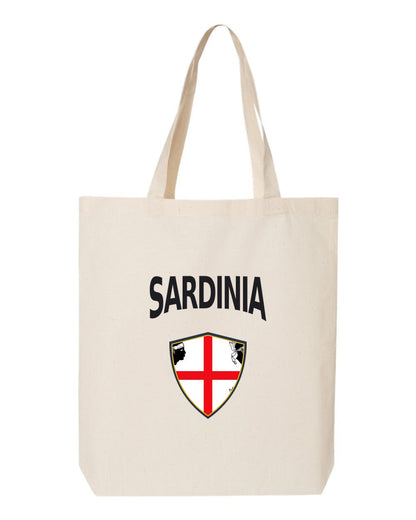 Sardinia Soccer Tote Bag — Arched National Crest | NYC Factory