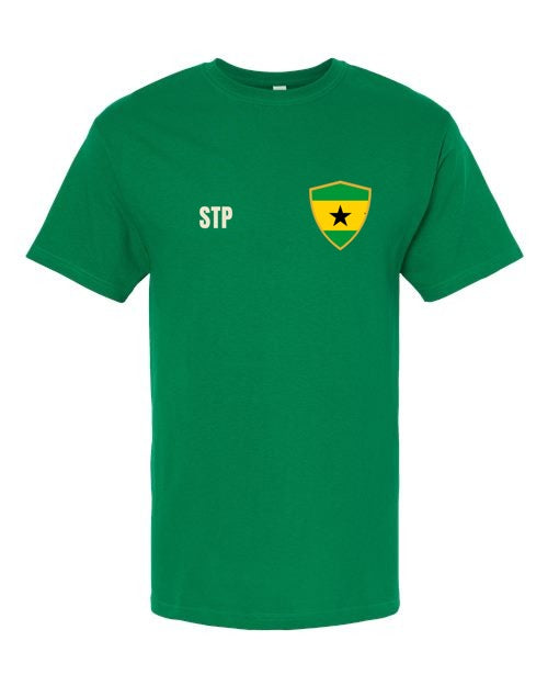 São Tomé And Príncipe Soccer Tee — Retro National Crest | NYC Factory