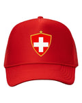 Switzerland Soccer Trucker Cap 2026 — Retro National Crest | NYC Factory