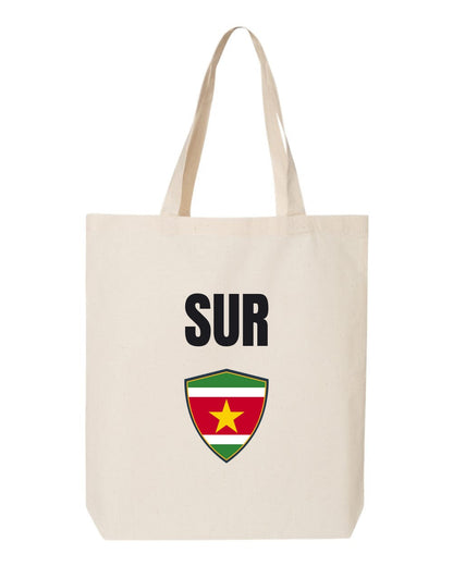Suriname Soccer Tote Bag — National Crest Badge | NYC Factory