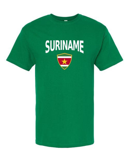 Suriname Arched Crest Soccer Tee — NYC Factory