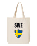 Sweden Soccer Tote Bag 2026 — National Crest Badge | NYC Factory