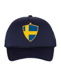 Sweden Soccer Trucker Cap 2026 — Retro National Crest | NYC Factory