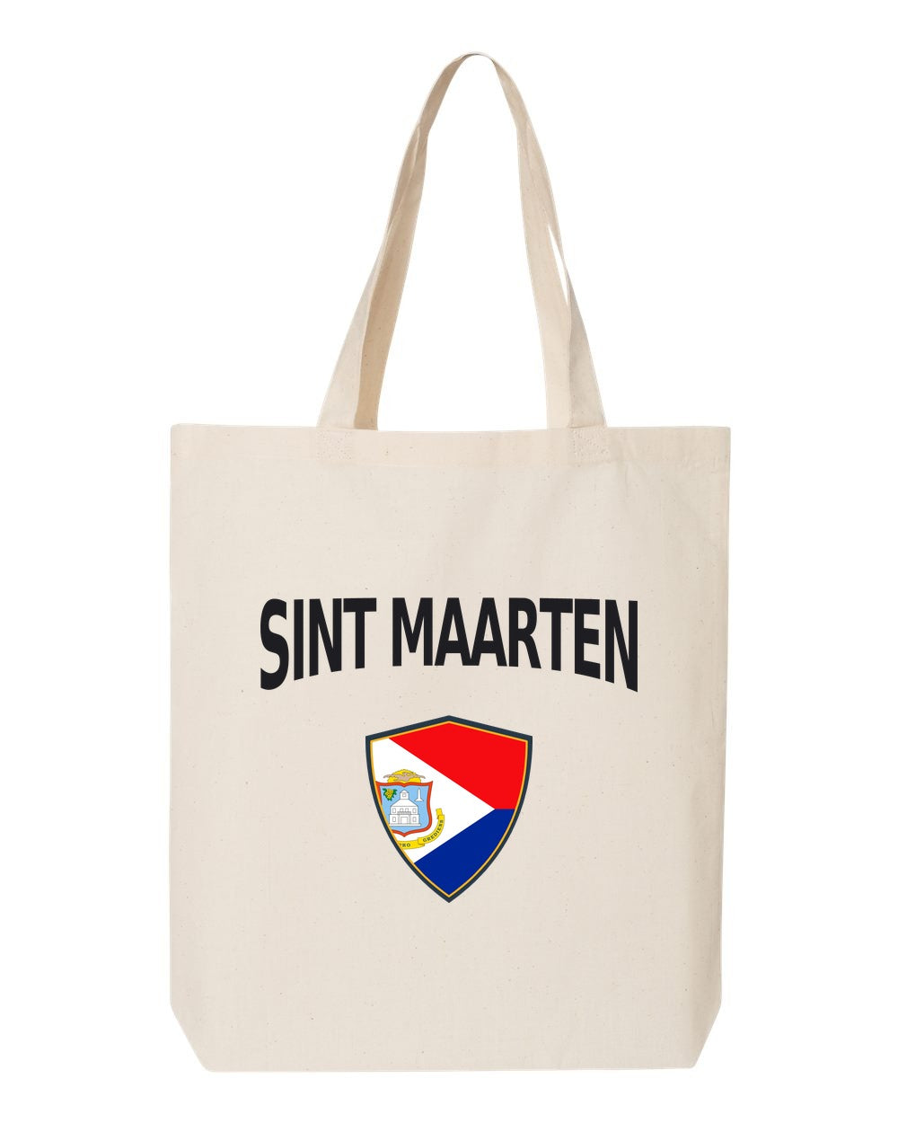 Sint Maarten Soccer Tote Bag — Arched National Crest | NYC Factory