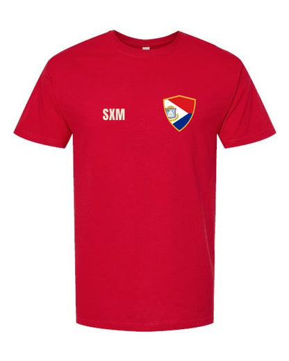 Sint Maarten Soccer Tee — Retro National Crest | NYC Factory