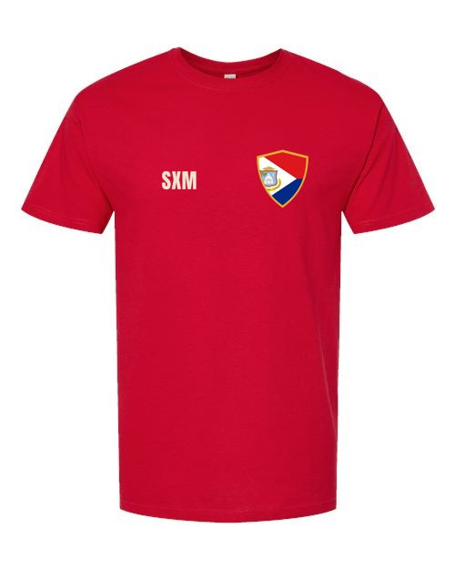 Sint Maarten Soccer Tee — Retro National Crest | NYC Factory