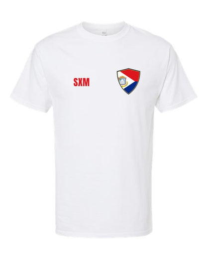 Sint Maarten Soccer Tee — Retro National Crest | NYC Factory