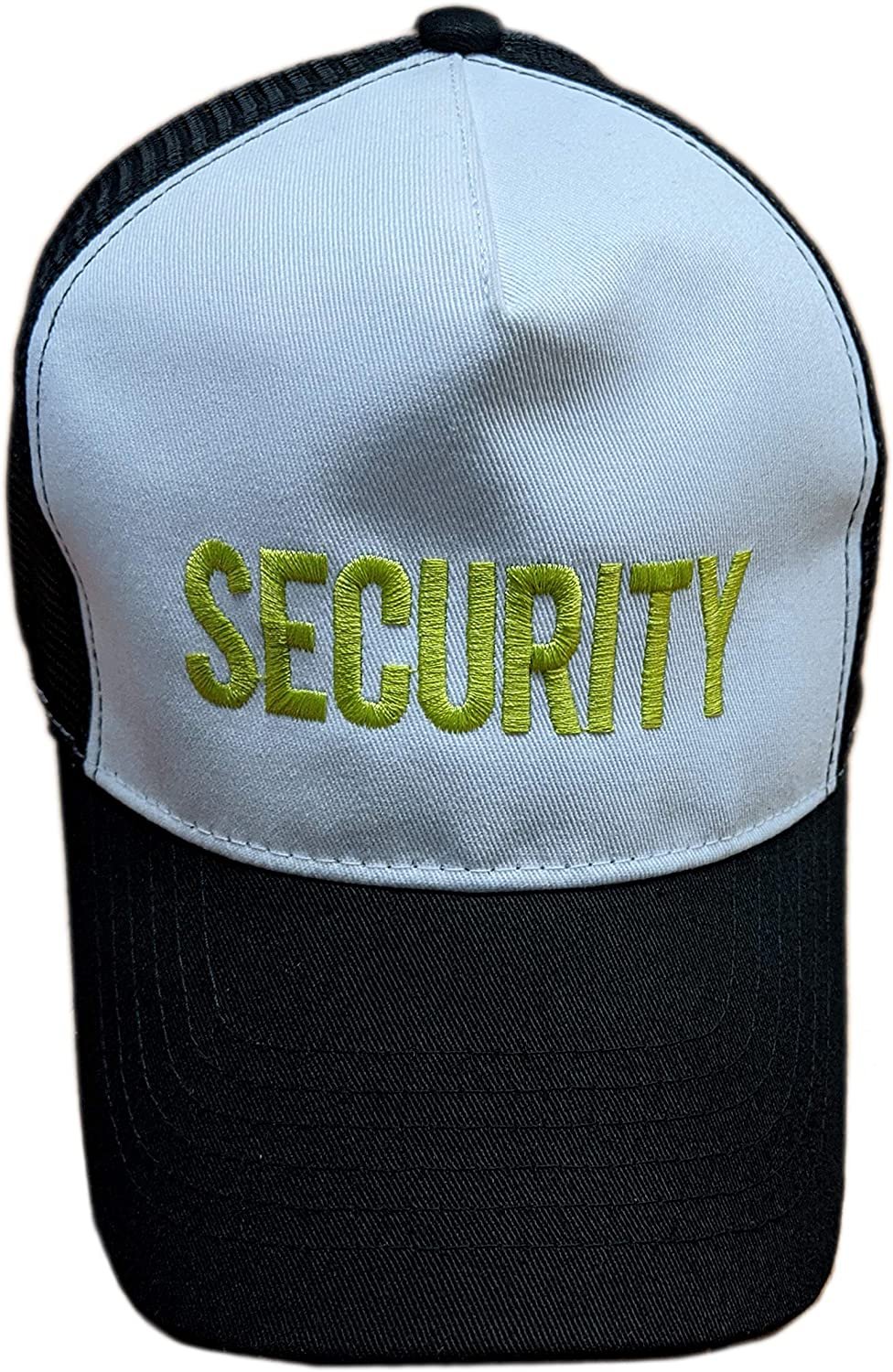 Security Baseball Trucker Hat (White/Neon)