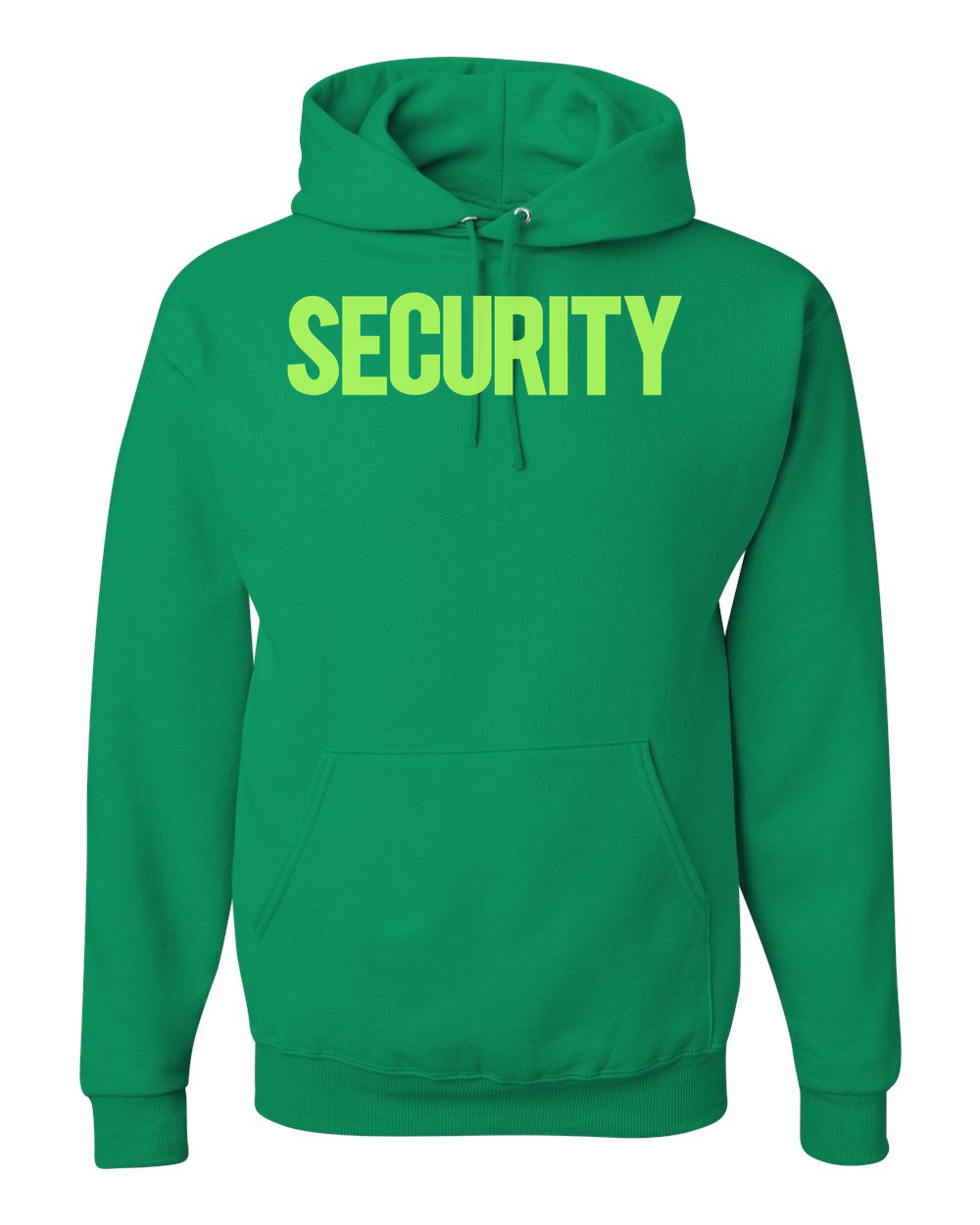 Security Neon Custom Hoodie Green