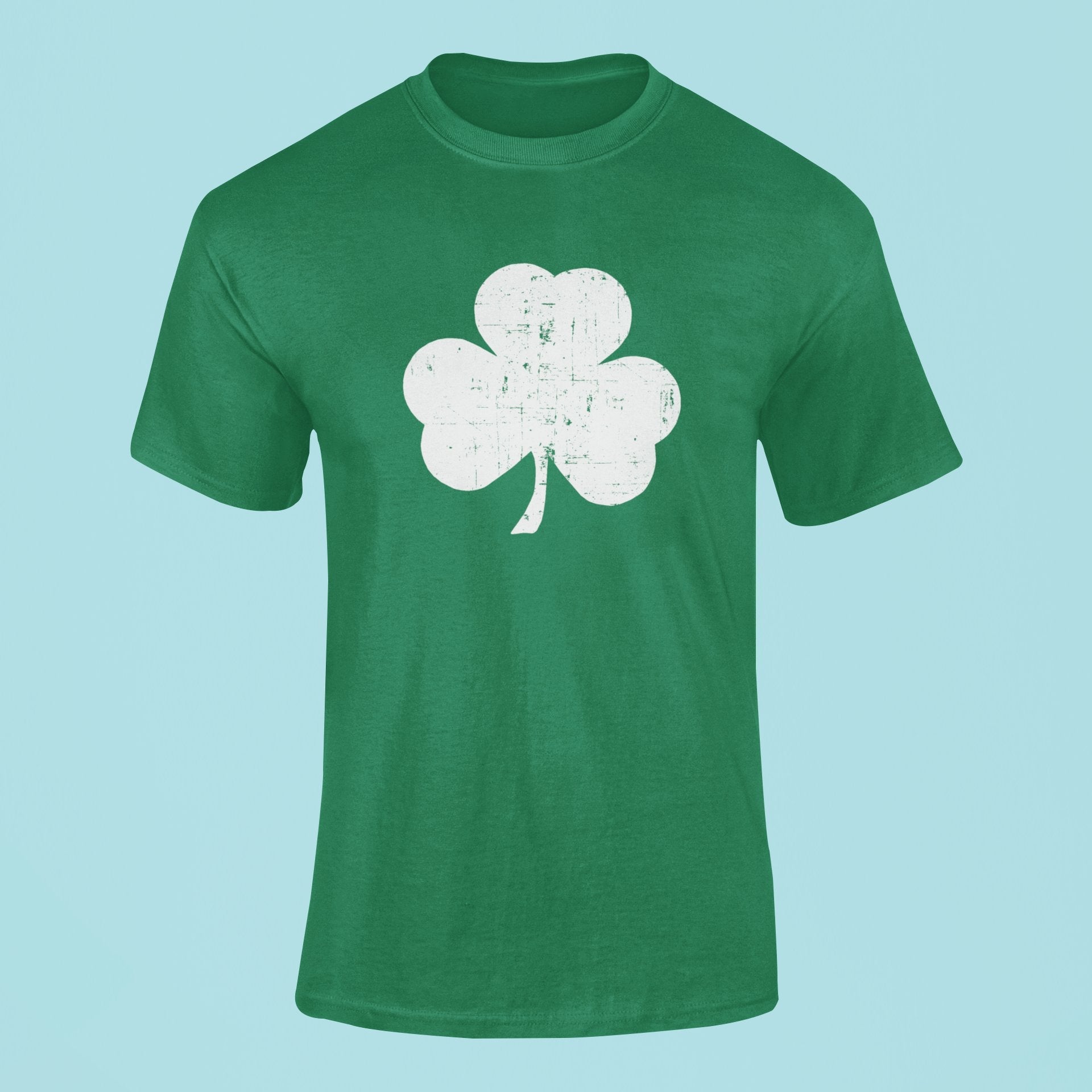 Shamrock Men's T-Shirt (Premium, Distressed Design, Irish green)