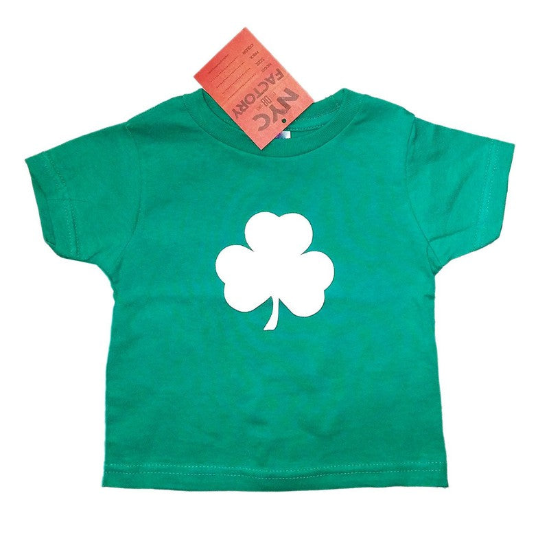 Shamrock Toddler Tee (Solid Design, Irish Green)