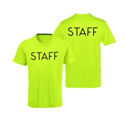 Staff T-Shirt Screen Printed Tee Printed Front & Back Staff Event Shirt