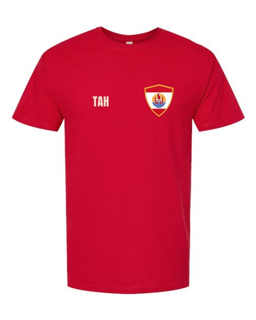 Tahiti Soccer Tee — Retro National Crest | NYC Factory