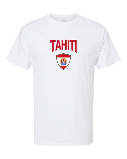 Tahiti Arched Crest Soccer Tee — NYC Factory