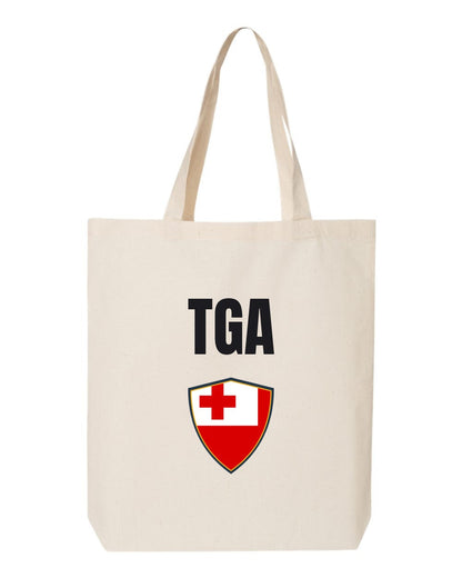Tonga Soccer Tote Bag — National Crest Badge | NYC Factory
