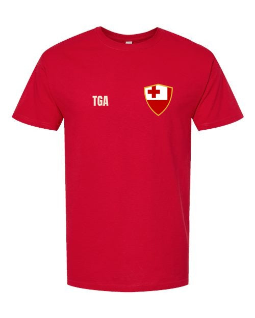Tonga Soccer Tee — Retro National Crest | NYC Factory