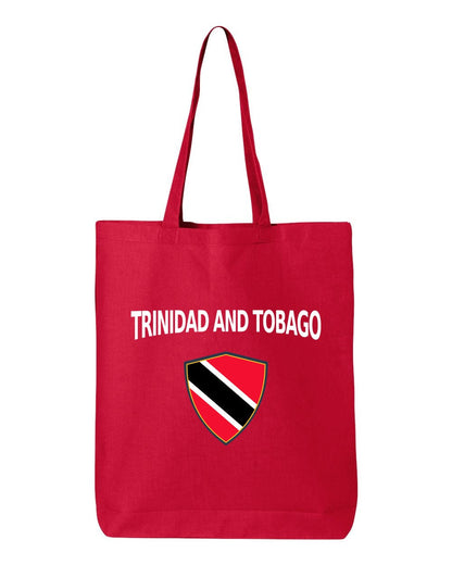 Trinidad And Tobago Soccer Tote Bag — Arched National Crest | NYC Factory