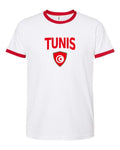 Tunisia 2026 Soccer Arched Crest Ringer Tee -- NYC Factory