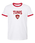 Tunisia 2026 Soccer Arched Crest Ringer Tee -- NYC Factory