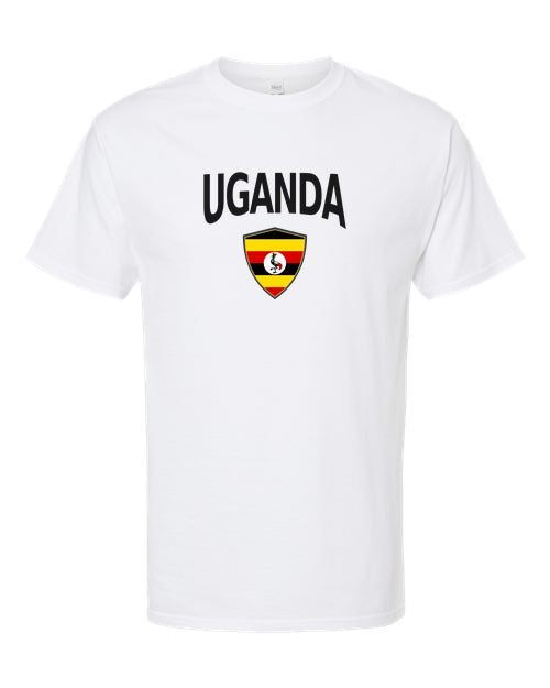 Uganda Arched Crest Soccer Tee — NYC Factory